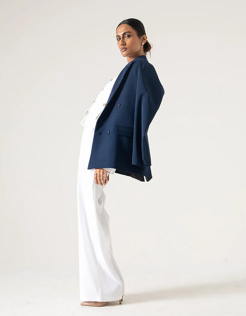 TAILORED OVERSIZED PANAMA BLAZER